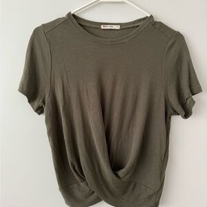 Marine Layer Dark Olive Short Sleeve Tee